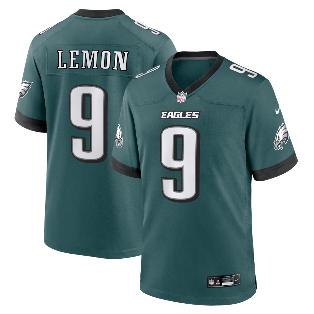 Philadelphia Eagles Merch - Men's Makai Lemon 2026 NFL Draft First Round Pick No. 20 Team Game Jersey, Green - American Football Christmas Gifts