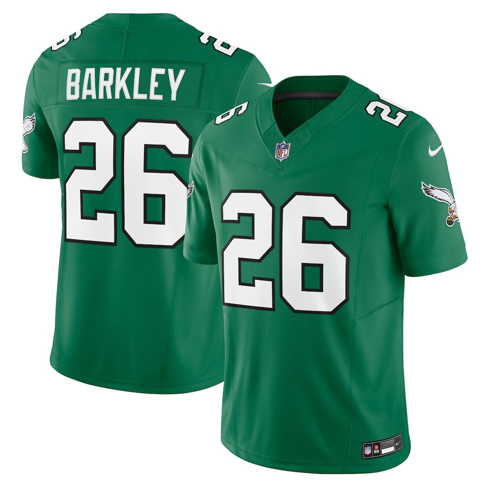 Philadelphia Eagles Merch - Men's Saquon Barkley Kelly Alternate Vapor F.U.S.E. Limited Jersey, Green  - Gift Ideas For Football Lovers