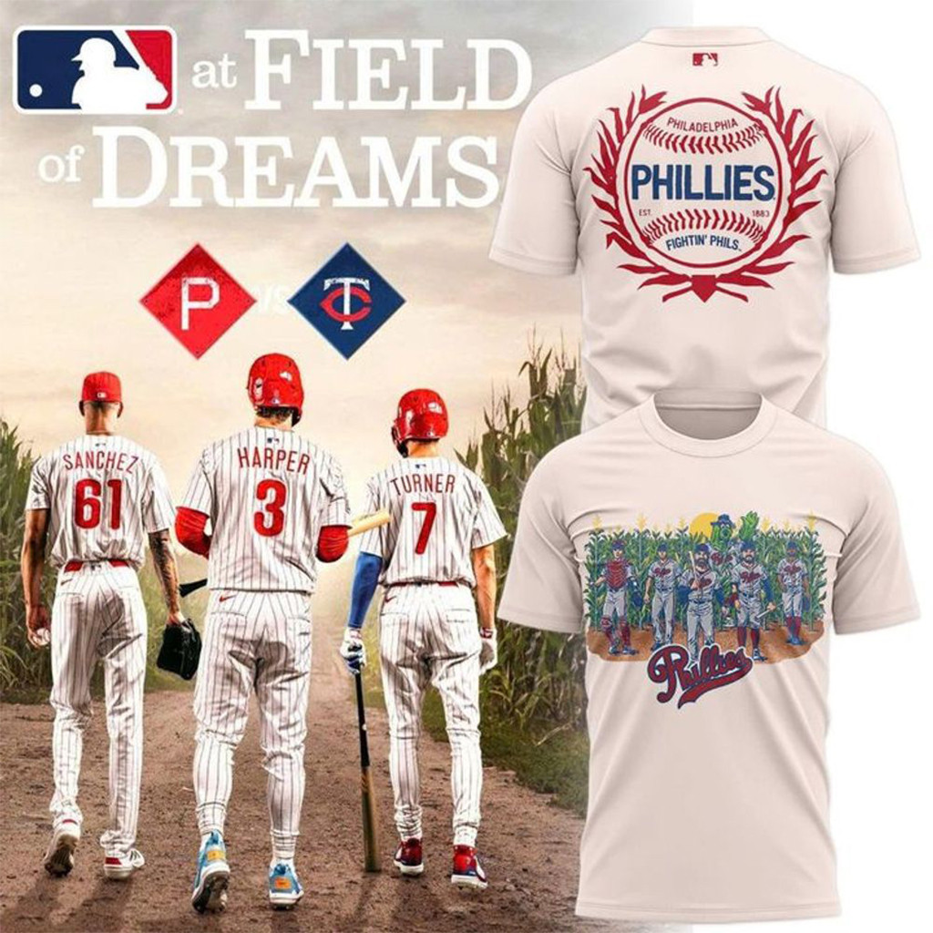 Philadelphia Phillies 2026 Field of Dreams Game Shirt Philadelphia Phillies Merch Fan Gifts