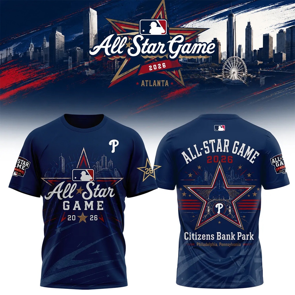 Philadelphia Phillies All Star Game 2026 Citizens Bank Park Commemorative T-Shirt Phillies Merch