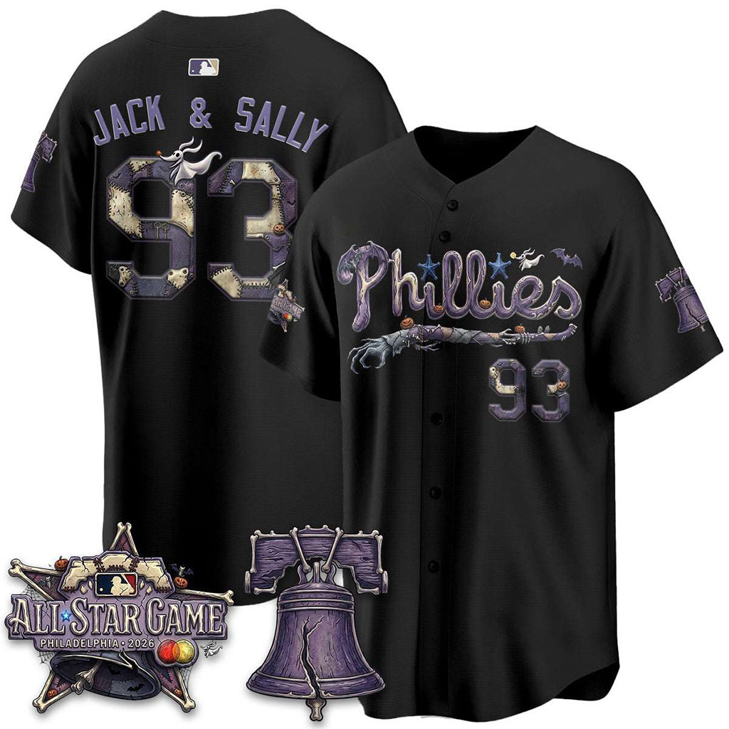 Philadelphia Phillies Halloween Nightmare Edition Vapor Jersey Phillies Merch Baseball Fan Gift