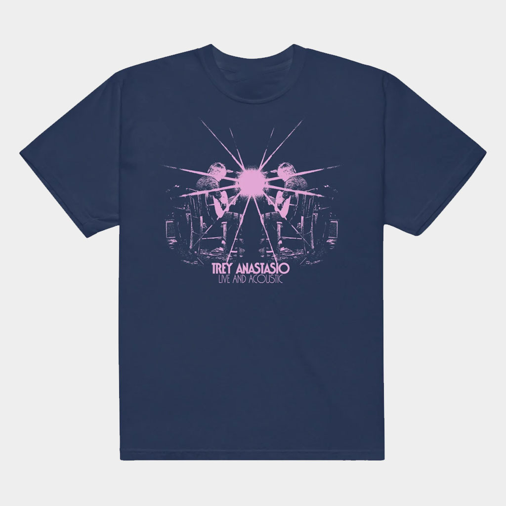 Phish Dry Goods Merch 2026 Mirror Trey T-Shirt Trey Anastasio Acoustic Tour Shirt Fan Gifts