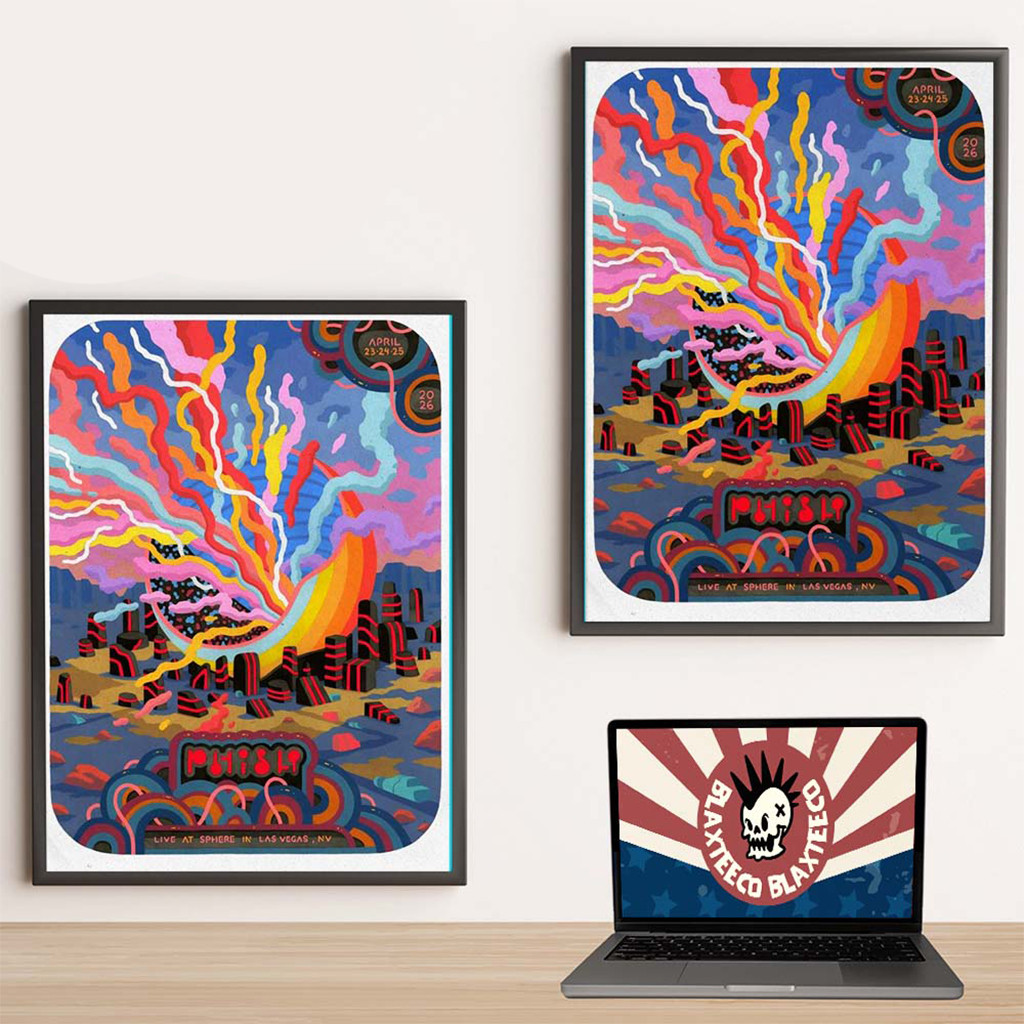 Phish Live At Sphere Las Vegas 2026 Final Weekend 2 LE Gig Poster Phish Merch Gift For Fan