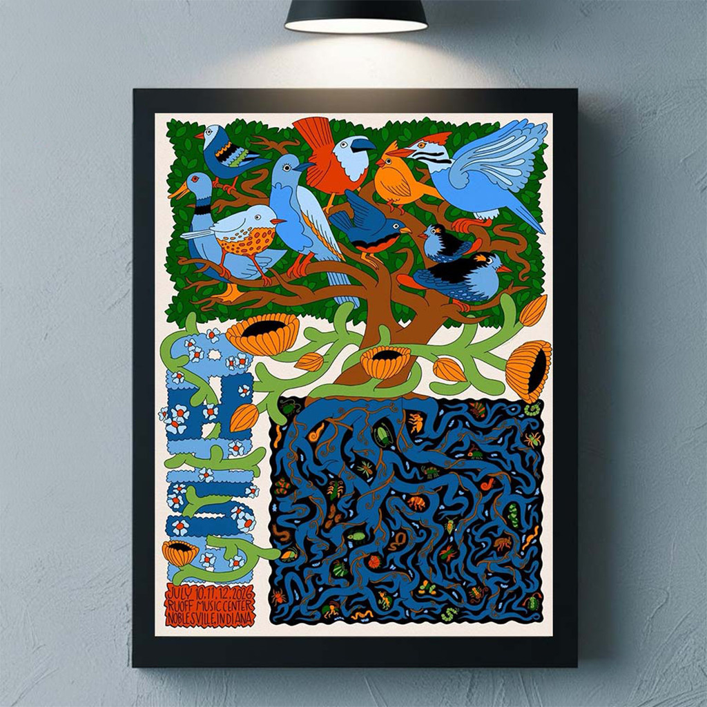 Phish Noblesville Indiana 2026 Event Poster Phish Merch Best Gifts For Rock Lovers