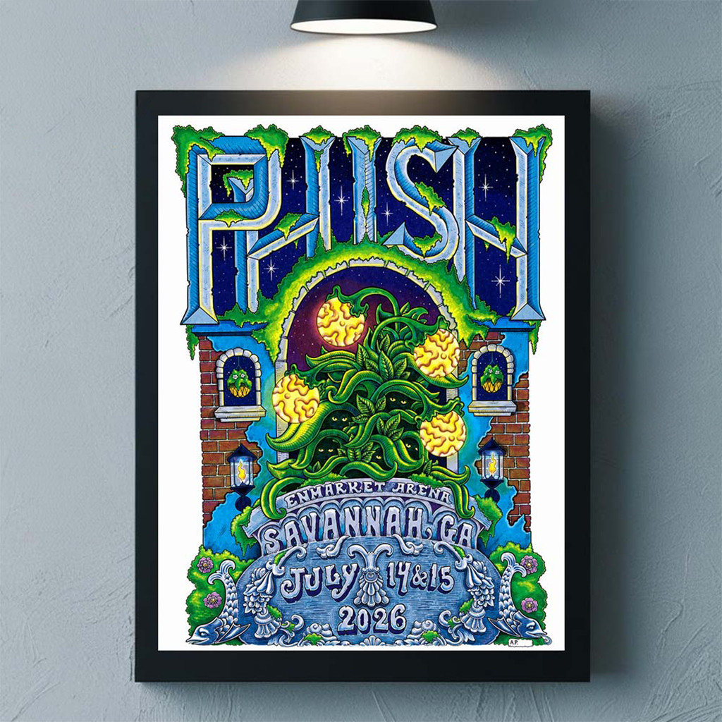 Phish Savannah Georgia 2026 LE Poster Phish Merch Rock Lovers Wall Art Decor