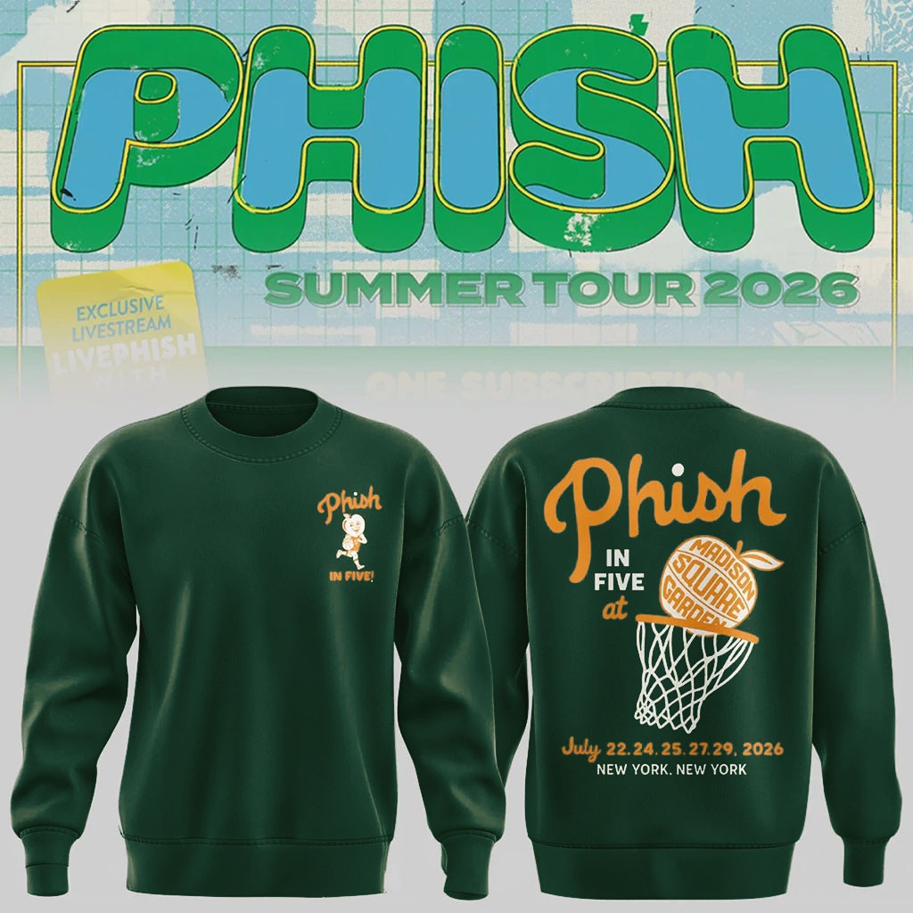 Phish Summer Tour 2026 At Madison Square Garden NY Sweatshirt Phish Band Merch Fan Gifts