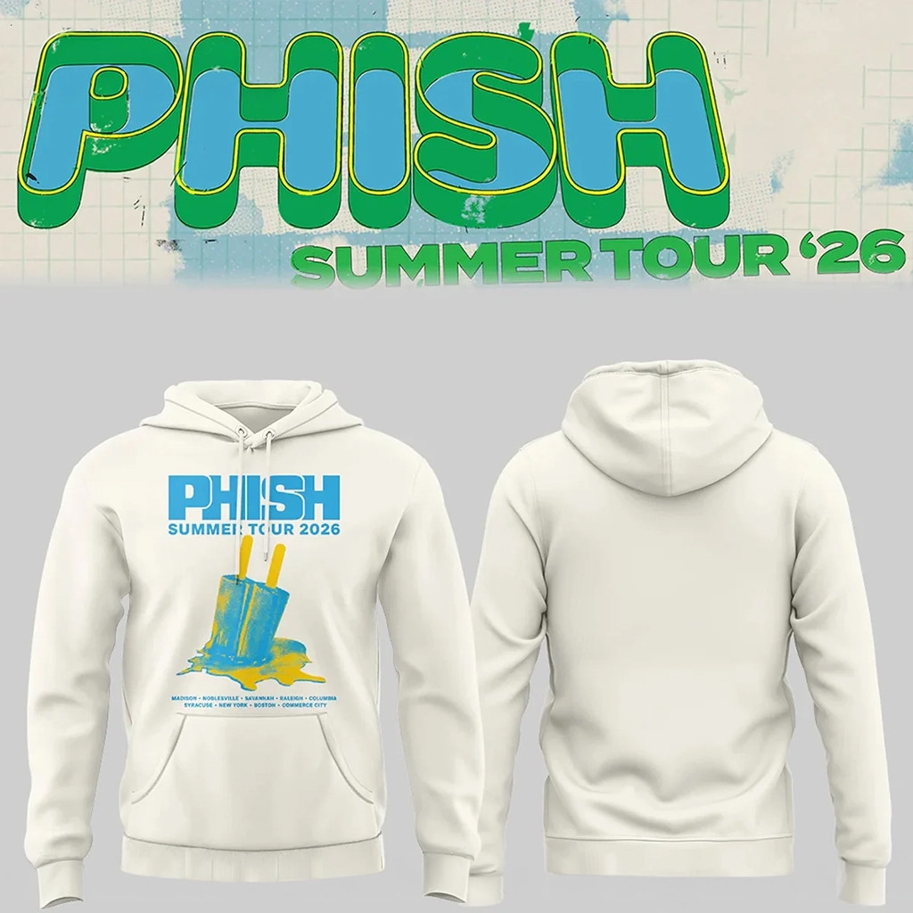 Phish Summer Tour 2026 Hoodie Phish Band Merch Best Gifts For Music Lovers