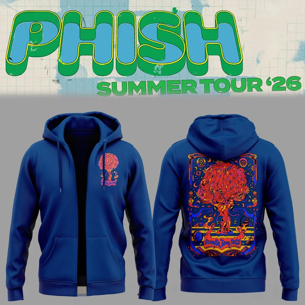 Phish Summer Tour 2026 Merch What's Going Through Your Mind Zip Hoodie Gift For Rock Fans