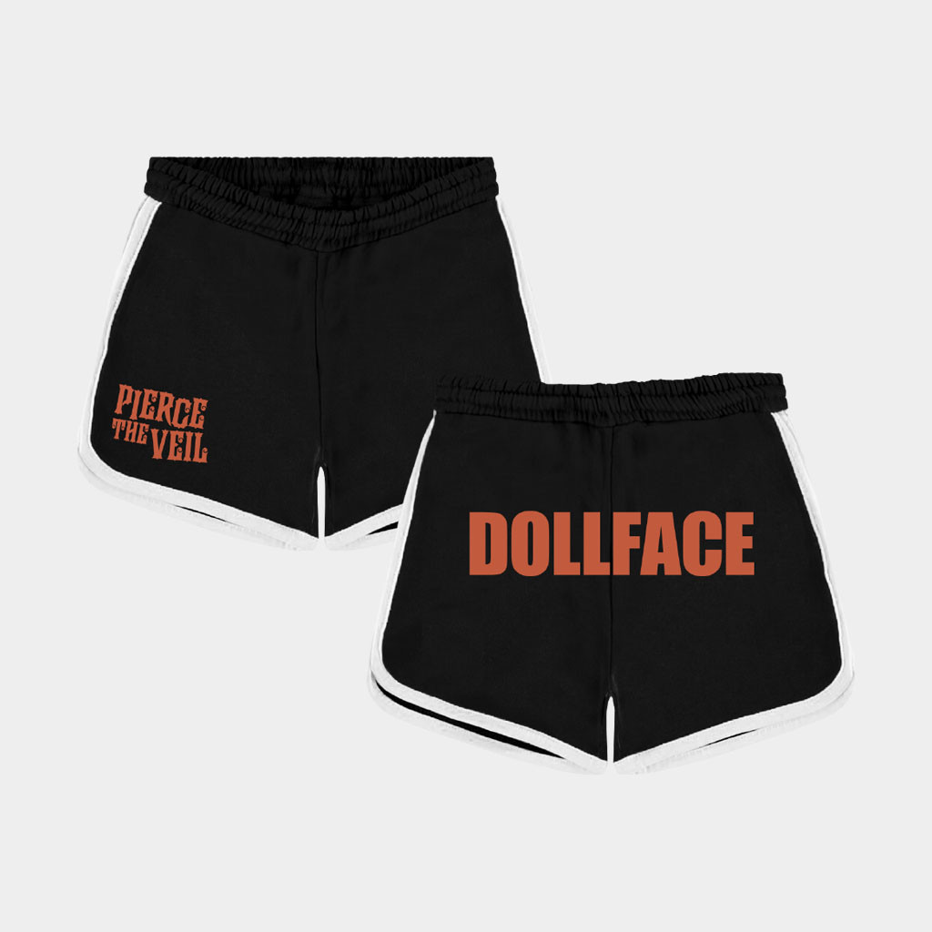 Pierce The Veil Merch 2026 Dollface Black White Shorts Best Gifts For Rock Music Lovers
