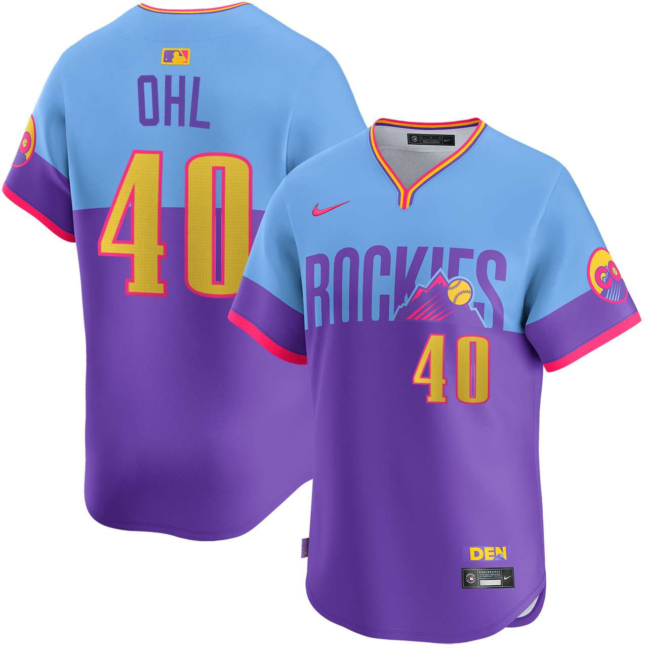 Pierson Ohl Colorado Rockies City Connect Limited Jersey - Purple