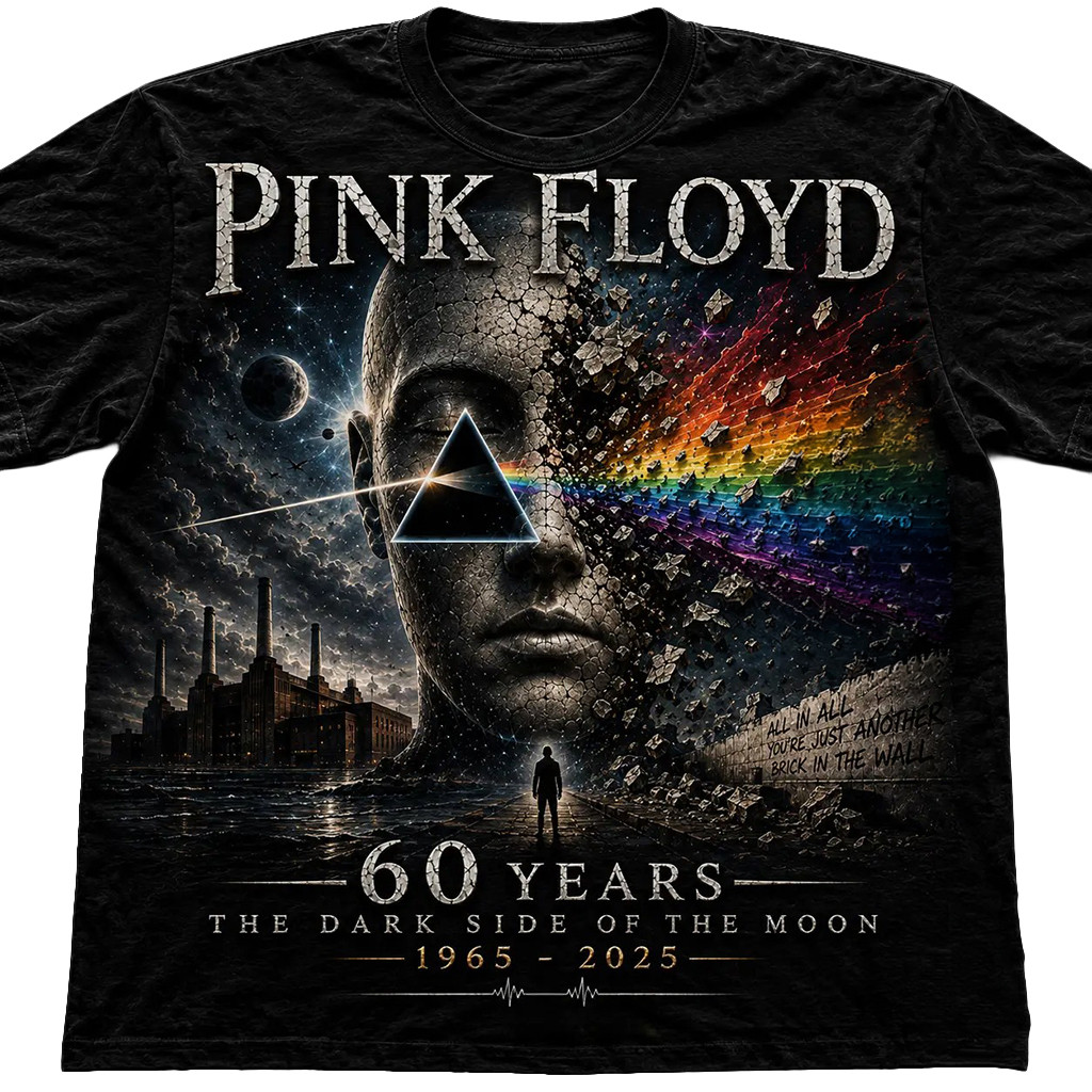 Pink Floyd 60th Anniversary The Dark Side Of The Moon T-Shirt Pink Floyd Merch Gift For Husband