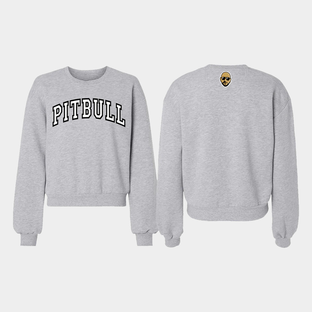 Pitbull Merch 2026 Pitbull Varsity Crewneck Sweatshirt Best Gifts For Fans