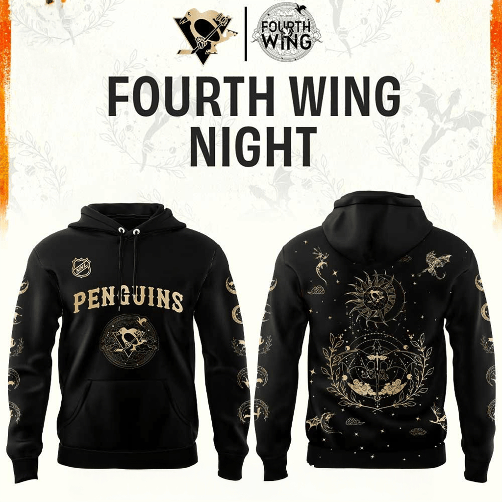 Pittsburgh Penguins Fourth Wing Night 2026 Hoodie Penguins Merch Gifts For Hockey Fans