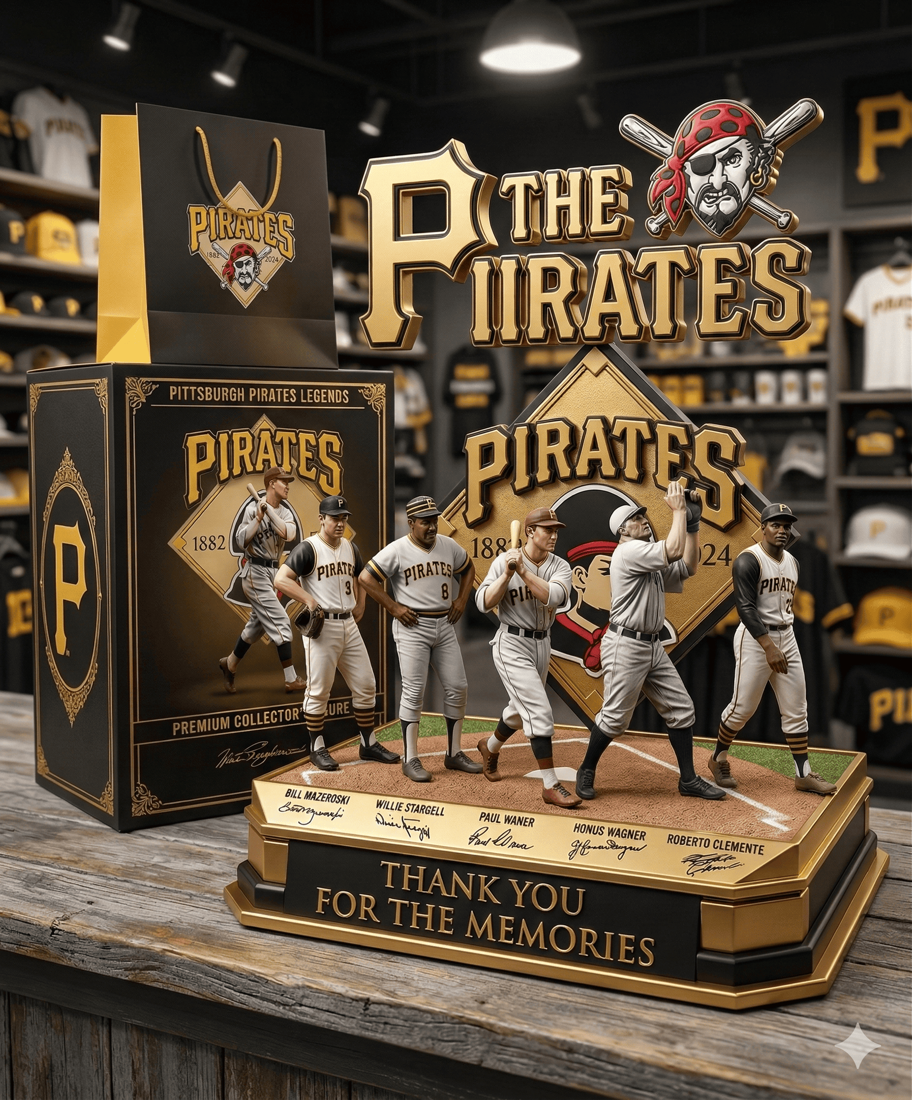 Pittsburgh Pirates Legends Acrylic Plaque Pittsburgh Pirates Merch Thank You For The Memories