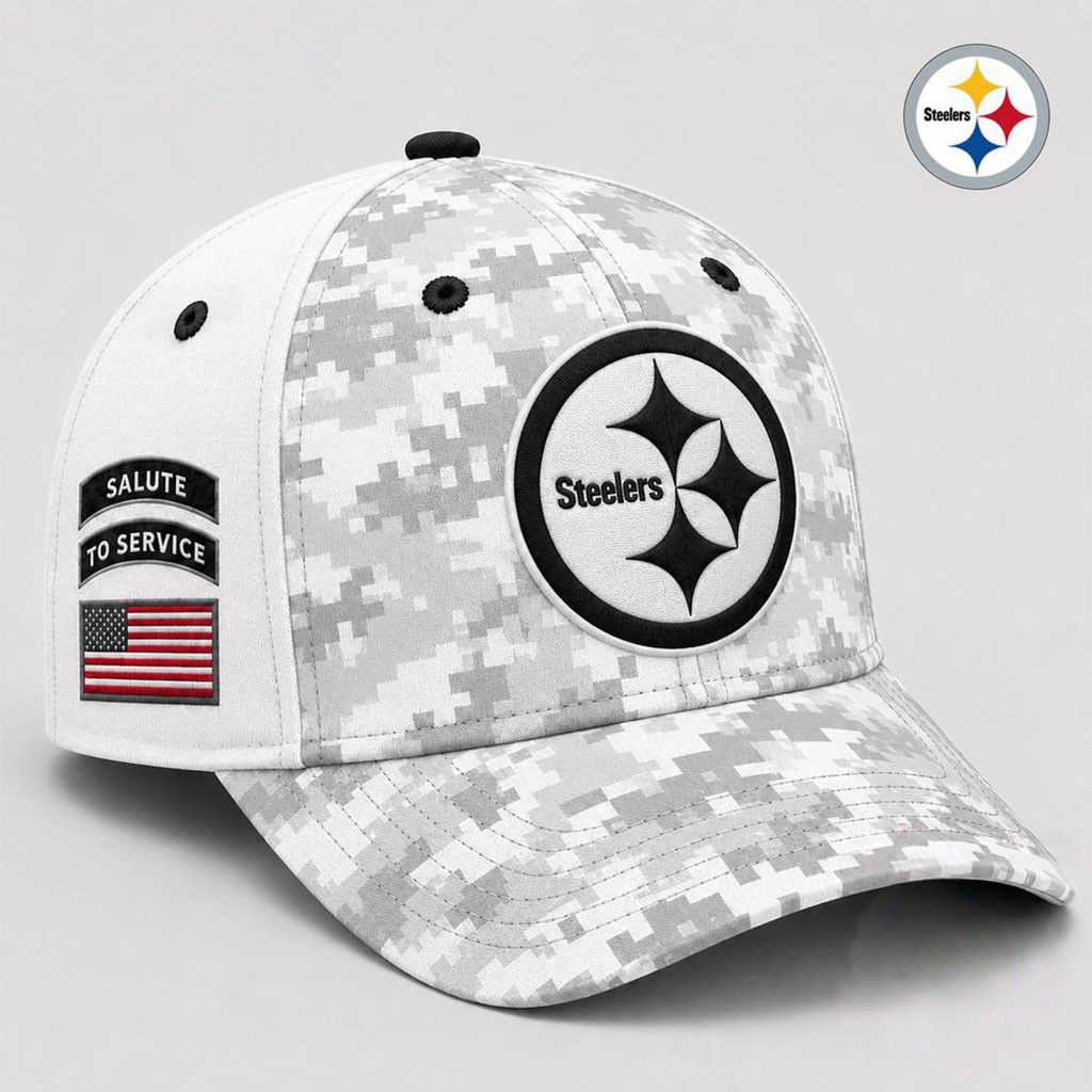 Pittsburgh Steelers 2026 Salute To Service Digital Camo Hat Steelers Merch Football Fan Gear
