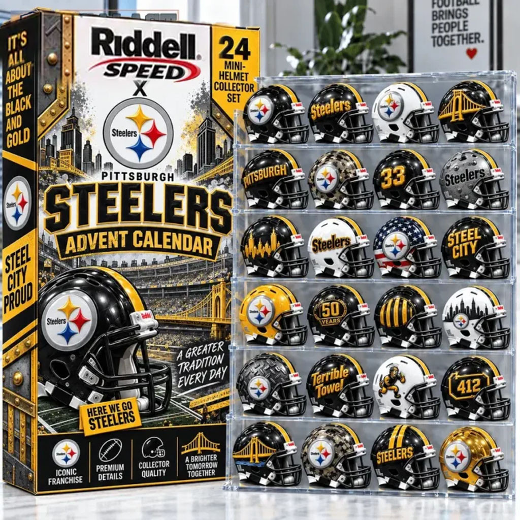 Pittsburgh Steelers Advent Calendar 2026 Christmas Tree Ornament Steelers Merch Fan Gifts