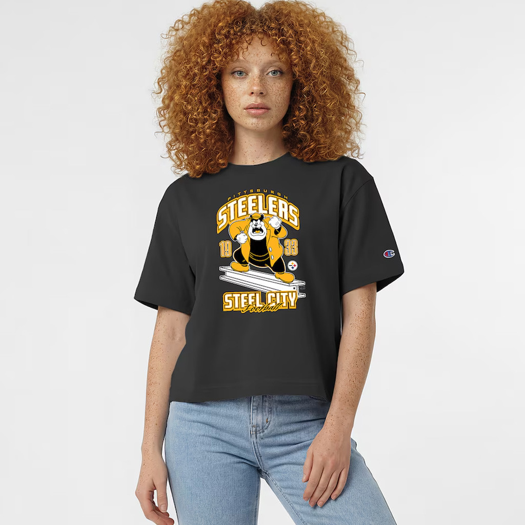 Pittsburgh Steelers Disney X NFL Champion Pete All-Star T-Shirt Steelers Merch Collab Clothing For Fans