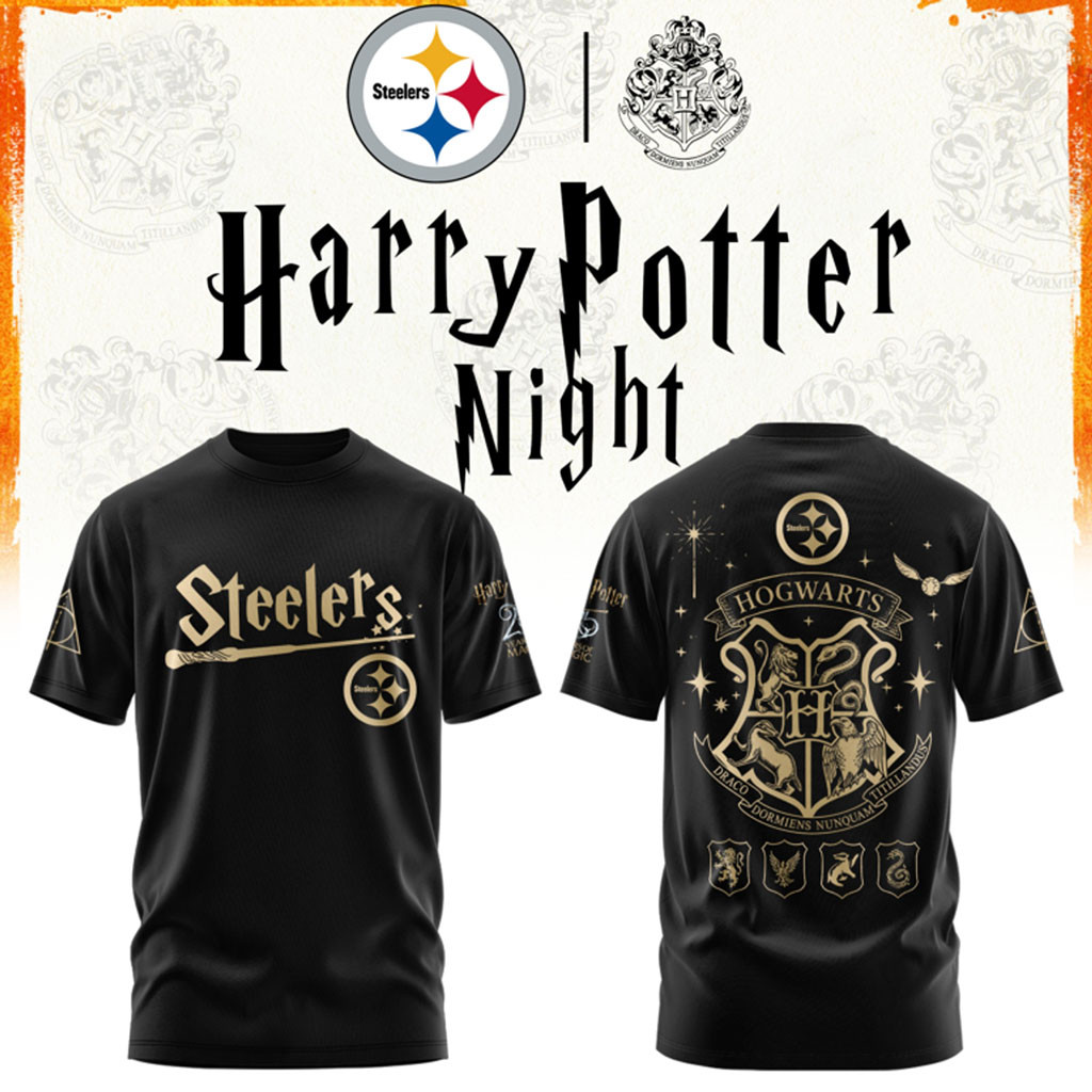 Pittsburgh Steelers Football Harry Potter 25th Anniversary T-Shirt 2026 Steelers Merch Fan Gift