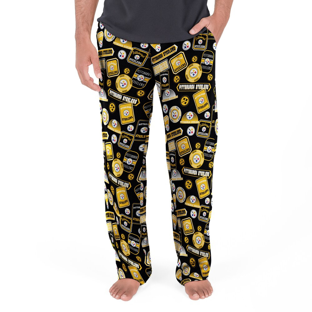 Pittsburgh Steelers Merch - Men's Concepts Sport Grady Pants, Black - Best Football Gift Ideas