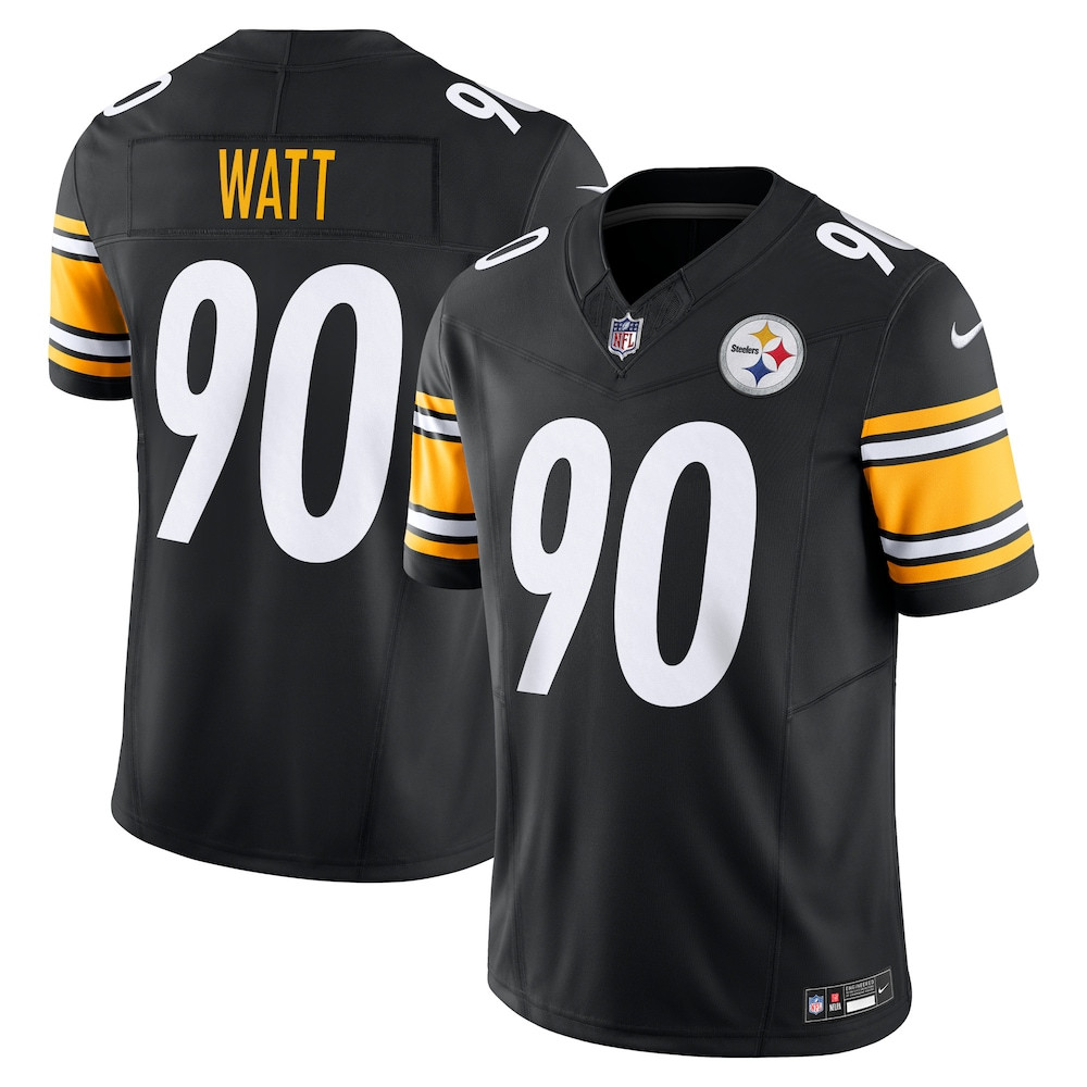 Pittsburgh Steelers Merch - Men's T.J. Watt Vapor F.U.S.E. Limited Jersey, Black - Football Fan Gear