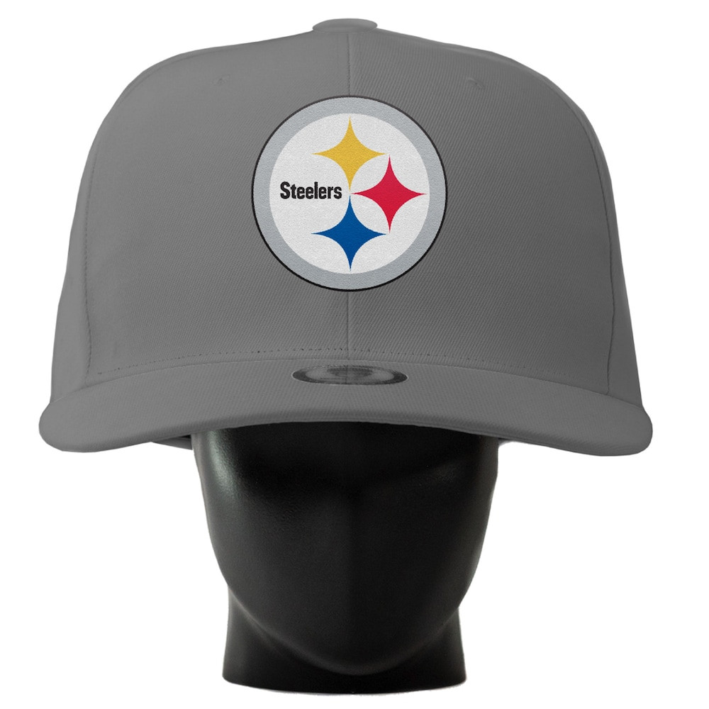 Pittsburgh Steelers Merch - Unisex Noggin Boss Gray Oversized Hat - Birthday Gift For Football Lover
