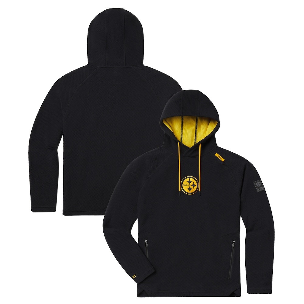 Pittsburgh Steelers Merch - Unisex UNRL Elevation Hoodie, Black - Gifts For American Football Fans