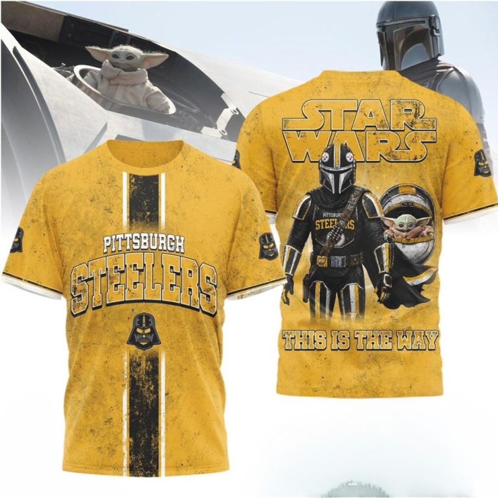 Pittsburgh Steelers X Star Wars The Mandalorian This Is The Way T-Shirt Best Father's Day Gift