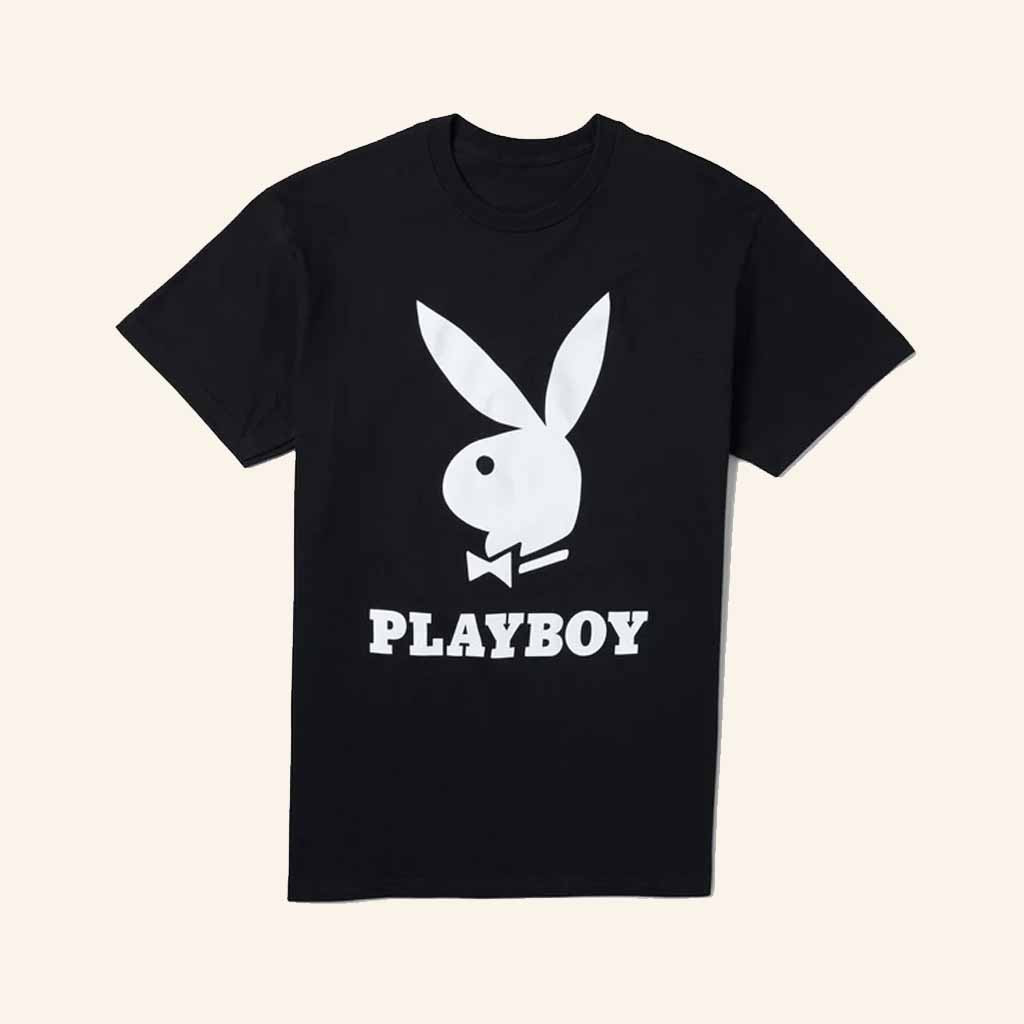 Playboy Merch Playboy Logo Black T-Shirt Unique Birthday Gift For Husband