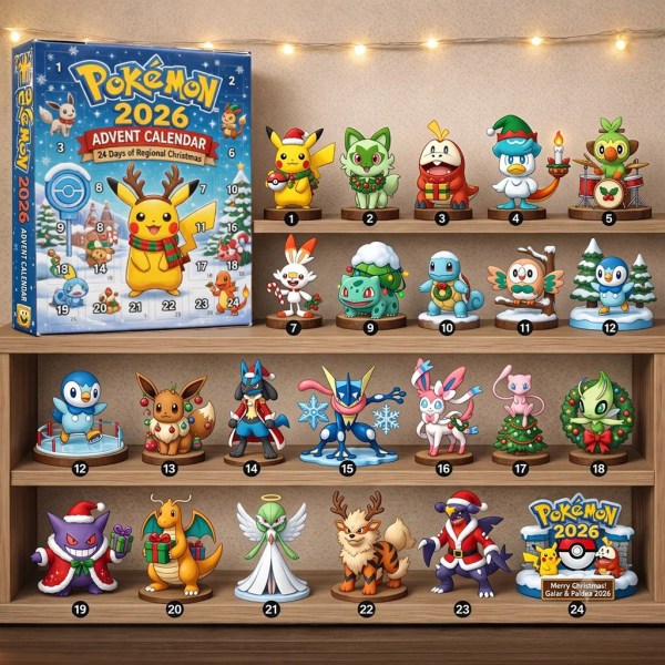 Pokemon 2026 Christmas Ornaments Advent Calendar Pokemon Merch Xmas Gifts For Fans - Image 2