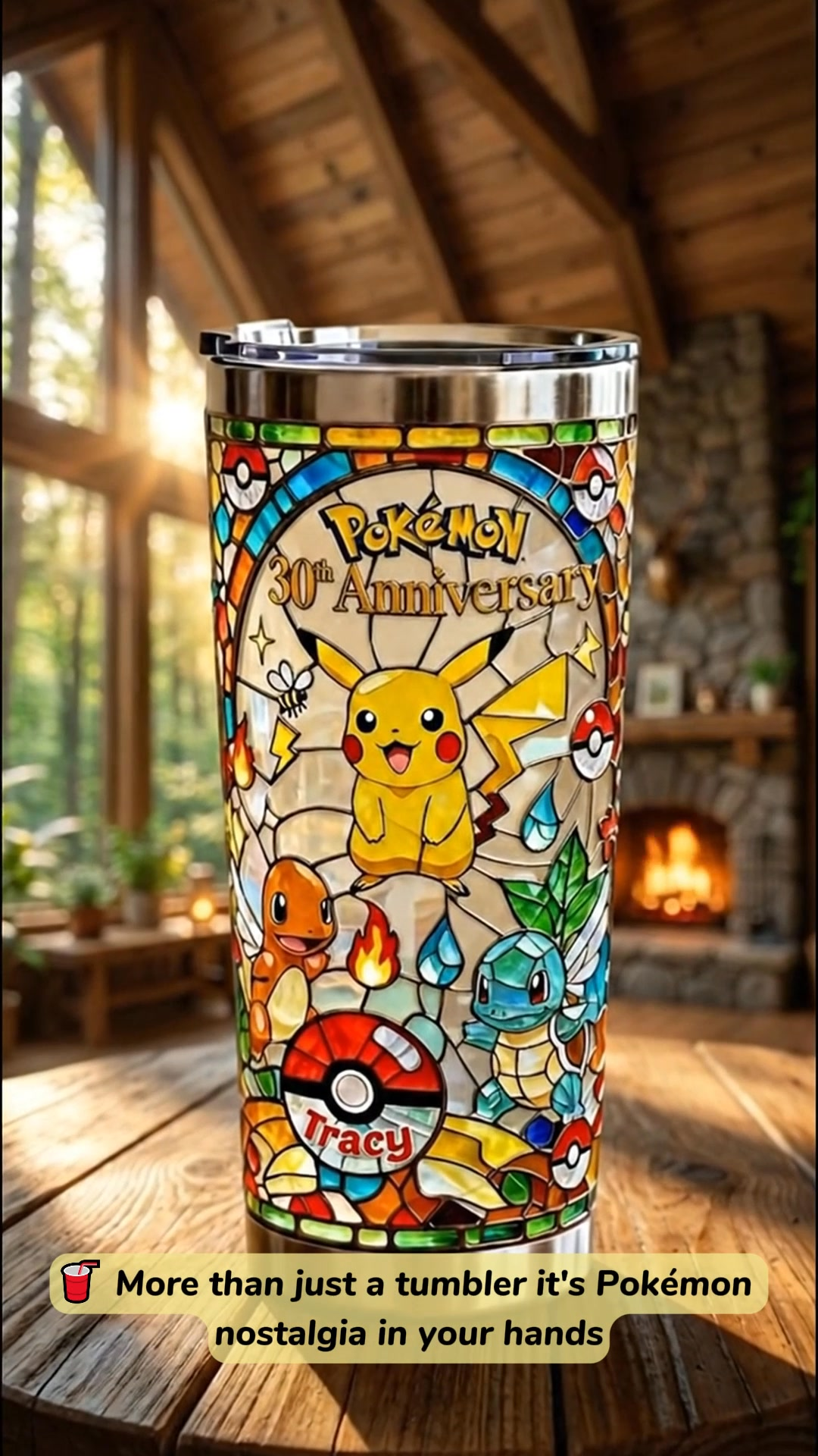 Pokemon 30th Anniversary 1996 2026 Tumbler Dolly Pokemon Merch Birthday Gift For BFF