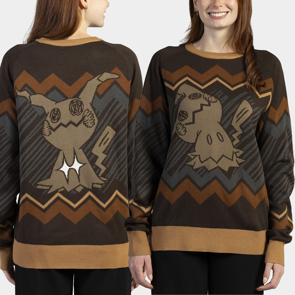 Pokemon Center Merch Halloween Collection 2026 Mimikyu Sweater Good Gifts For Pokemon Fans