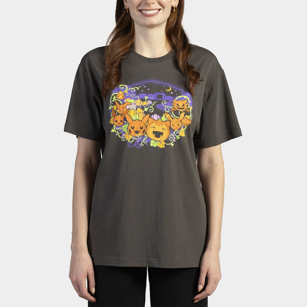 Pokemon Center Merch Halloween Collection 2026 Pokemon Pumpkin Parade T-Shirt Halloween Gifts