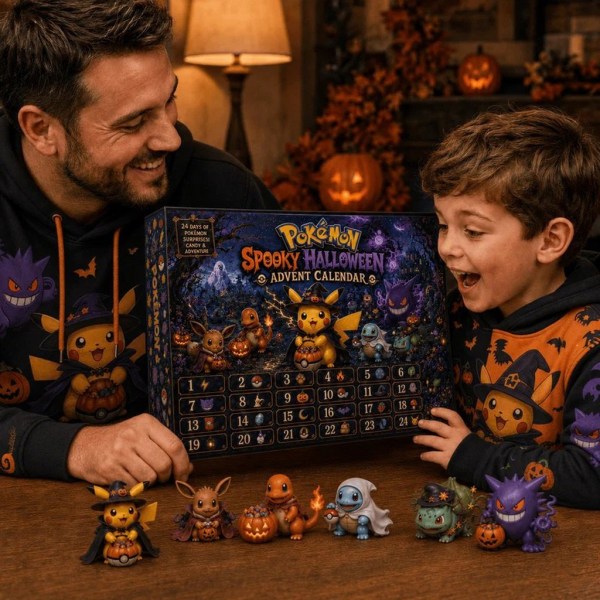 Pokemon Halloween Advent Calendar 2026 24 Days Spooky Ornaments Pokemon Merch Gift For Kids - Image 2