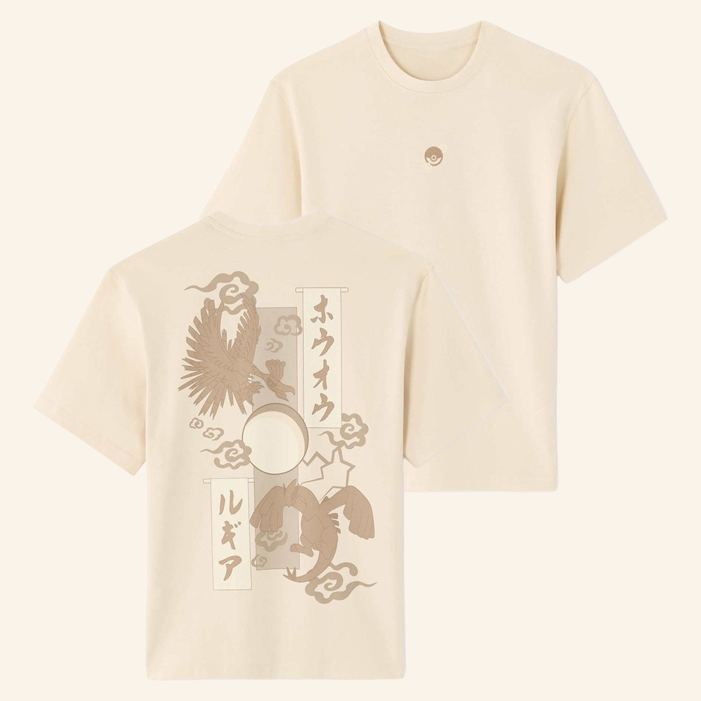Pokemon Merch Pokemon × Celio Lugia And Ho Oh T-Shirt Christmas Gifts For Boyfriend