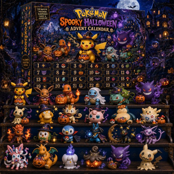 Pokemon Spooky Halloween Advent Calendar 2026 Pokemon Merch Best Halloween Gifts - Image 2