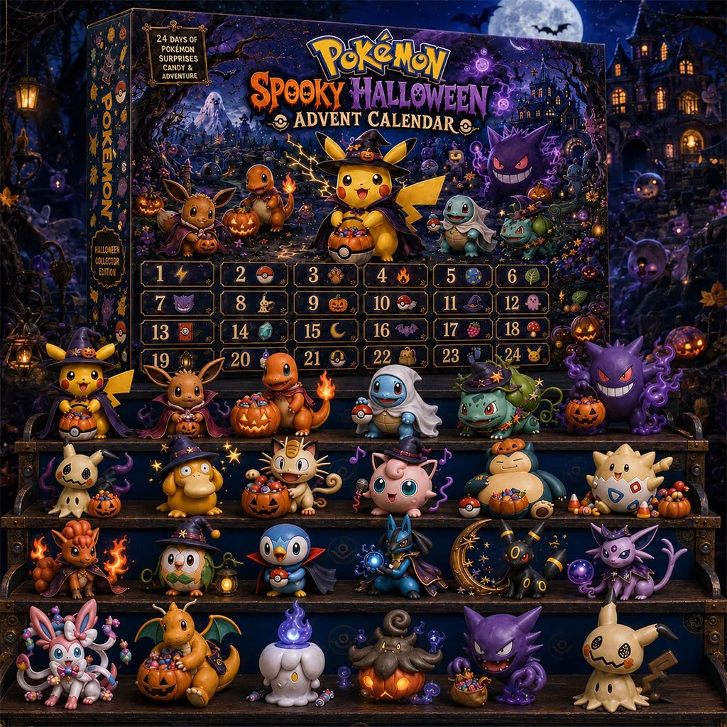 Pokemon Spooky Halloween Advent Calendar 2026 Pokemon Merch Best Halloween Gifts