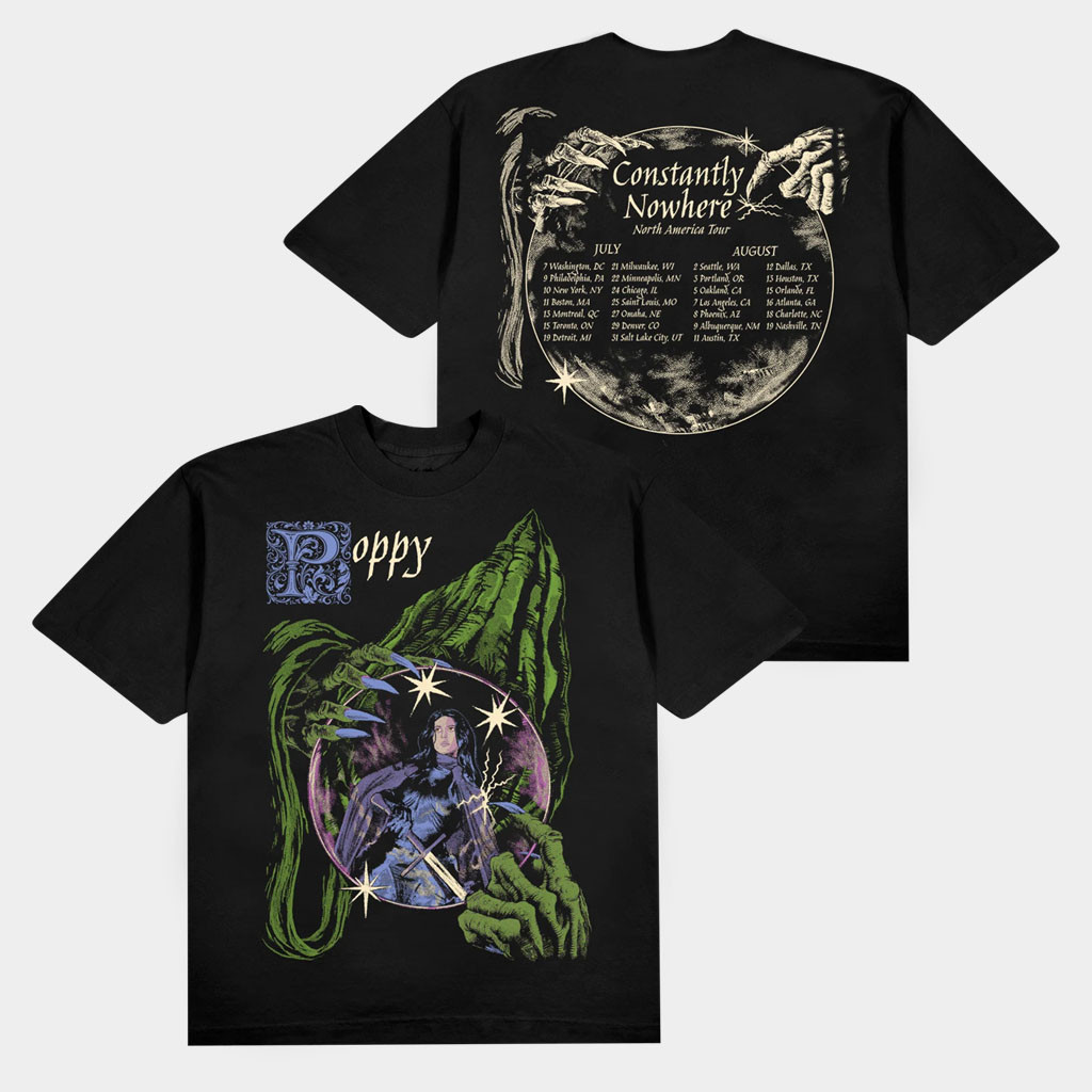 Poppy Merch 2026 Constantly Nowhere Tour T-Shirt Poppy Shirt Gift For Music Lovers
