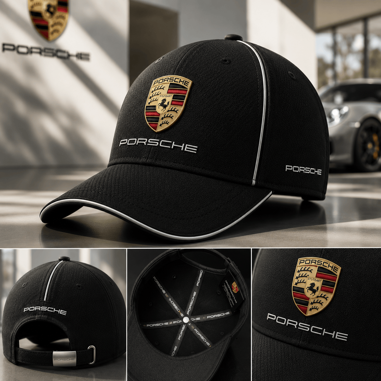Pors Motorsport Classic Hat Embroidered 95th Anniversary Pors Cap Gifts For Motorsport Lovers