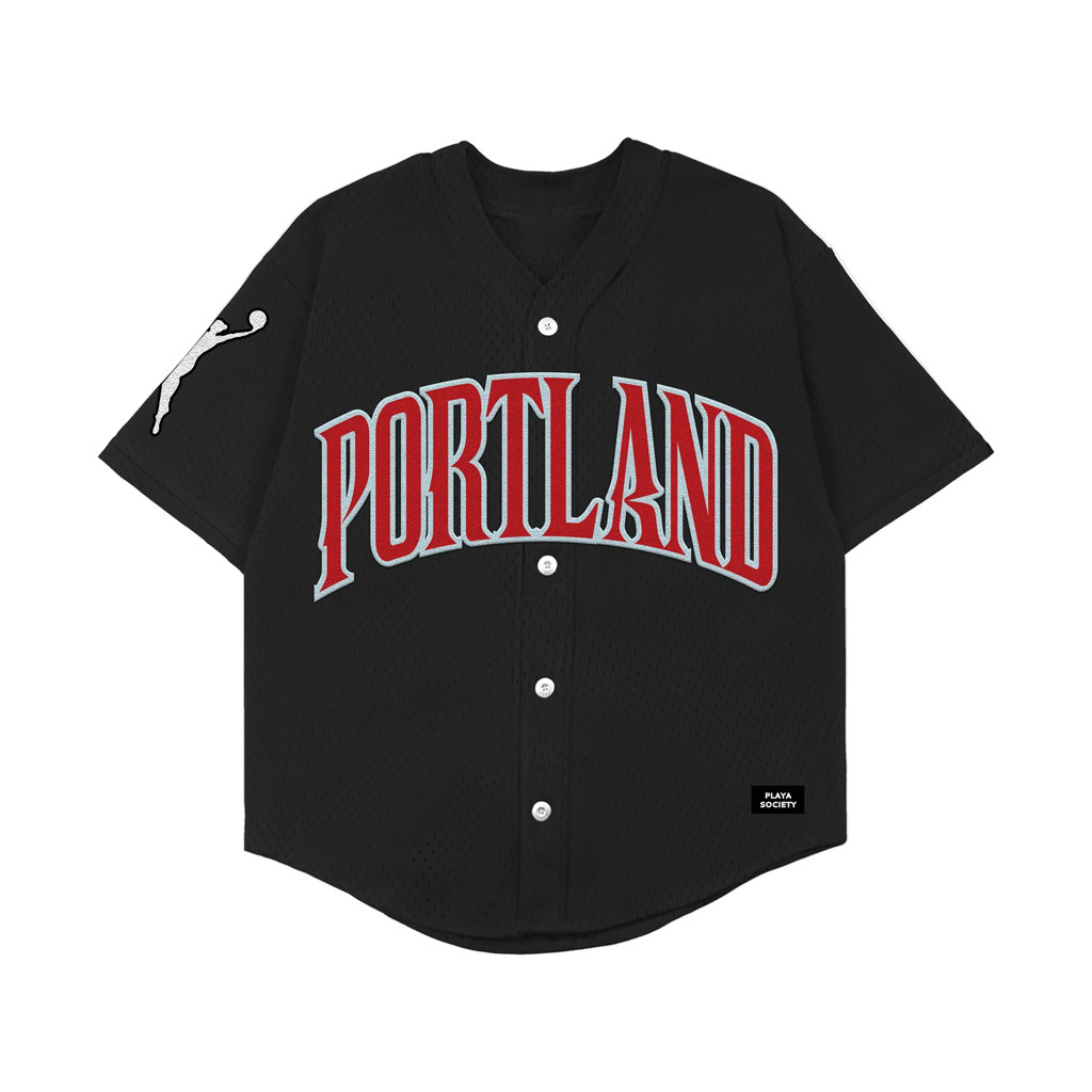 Portland Fire Merch 2026 Portland Fire Burning Rose Baseball Jersey Friends Gifts