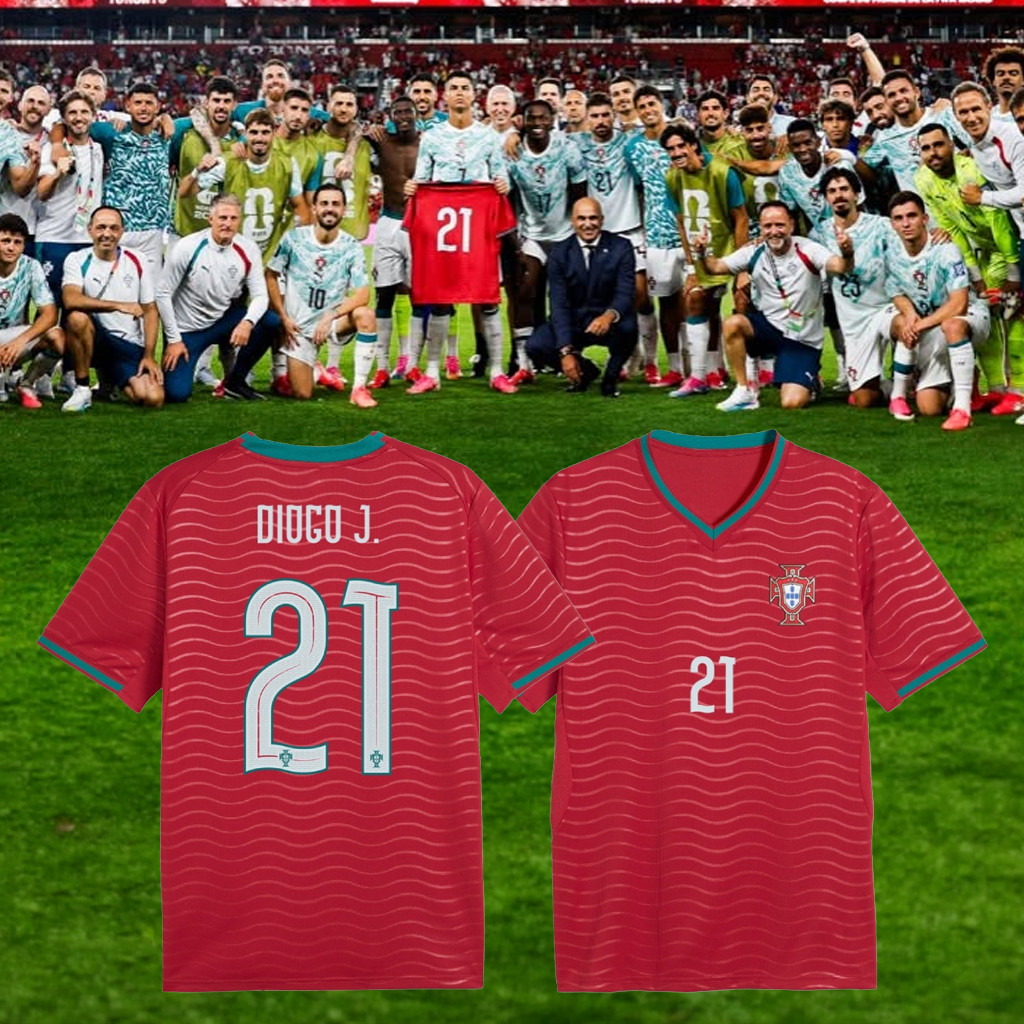 Portugal World Cup 2026 Merch #21 Portugal Home Jersey RIP Diogo Jota Memorial Merch Fan Gifts