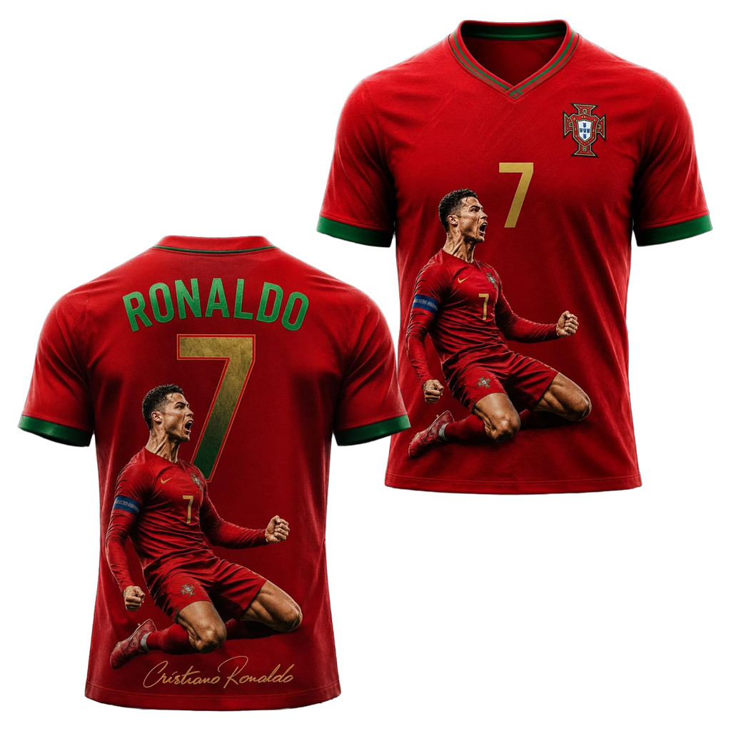 Portugal World Cup 2026 Merch National Team Portugal #7 Cristiano Ronaldo Jersey Fan Gear
