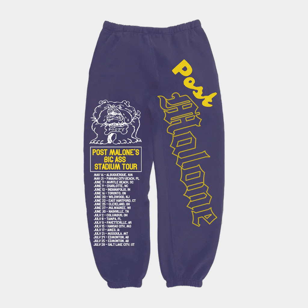 Post Malone Merch 2026 Posty Bulldog Sweatpants Post Malone Tour Merch Gift For Music Fans