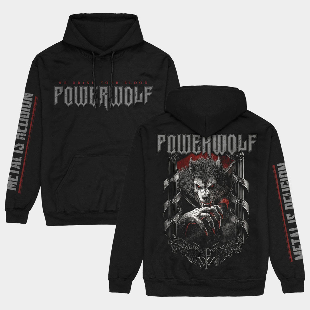 Powerwolf Merch 2026 Blood And Religion Hoodie Powerwolf Band Hoodie Present For Music Fans
