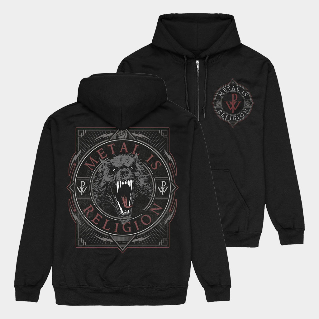 Powerwolf Merch 2026 Metal Circle Zip Hoodie Unique Gifts For Band Fans