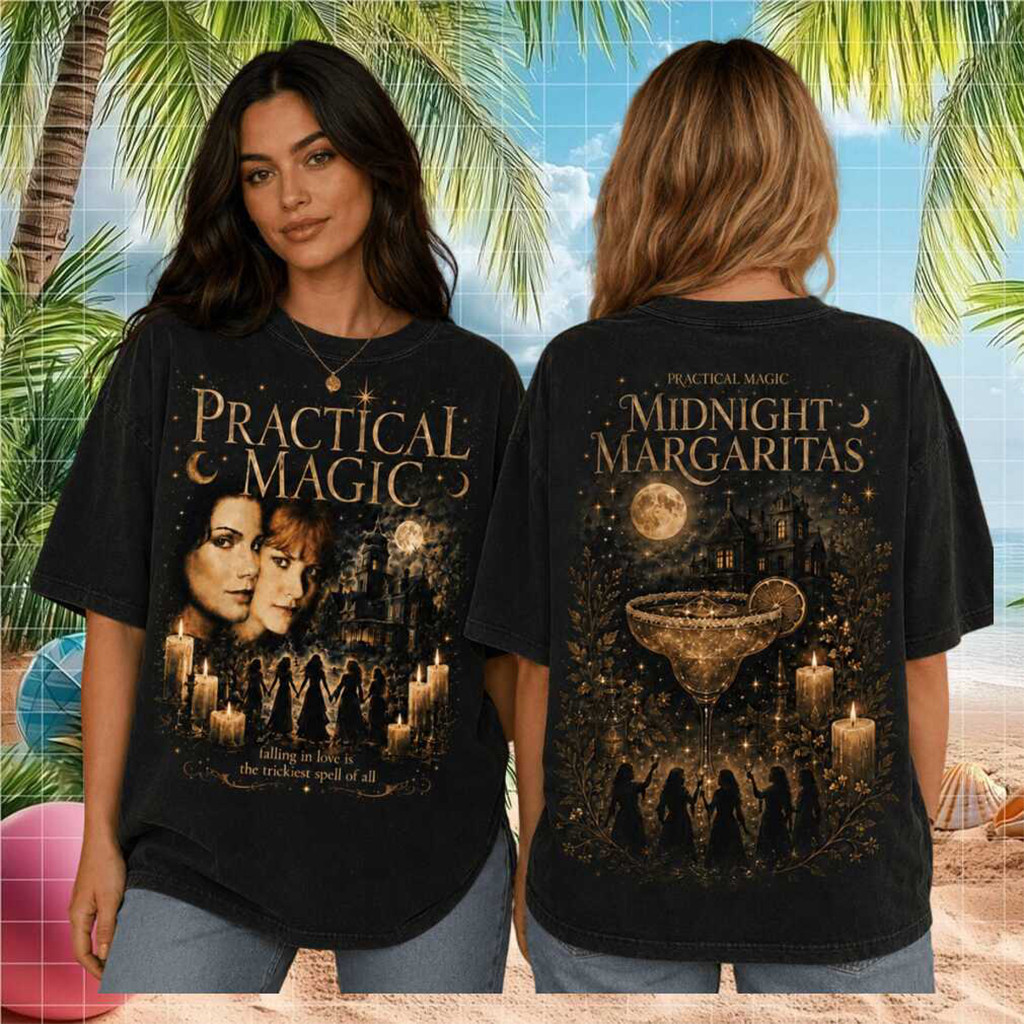 Practical Magic Midnight Margaritas 1998 Wash T-Shirt Practical Magic Merch Movie Fan Gifts