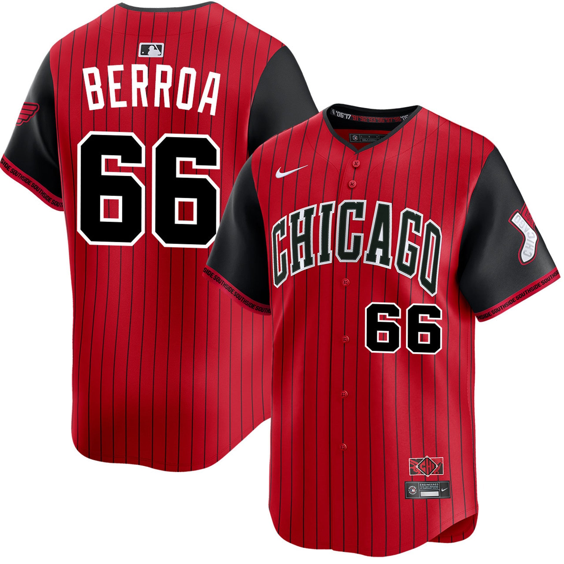 Prelander Berroa Chicago White Sox 2025 City Connect Limited Jersey - Red/Black