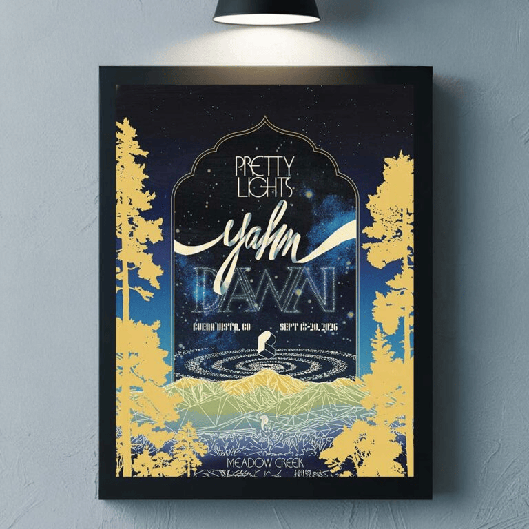 Pretty Lights Yahn Dawn 2026 Buena Vista Colorado At Meadow Creek From September 18 To 20 2026 Poster