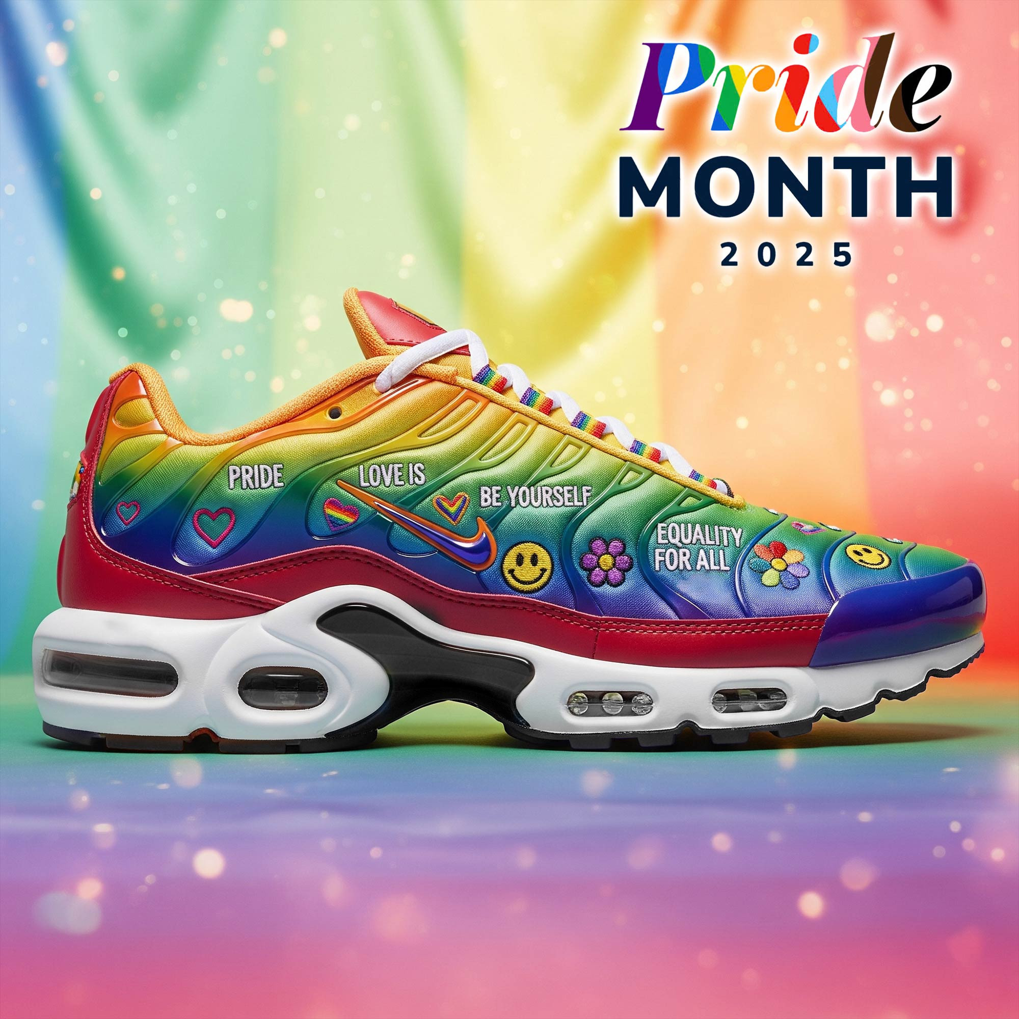 Pride Month Shoes Rainbow Equality For All Sneakers Pride Month Merchandise LGBTQ Gifts