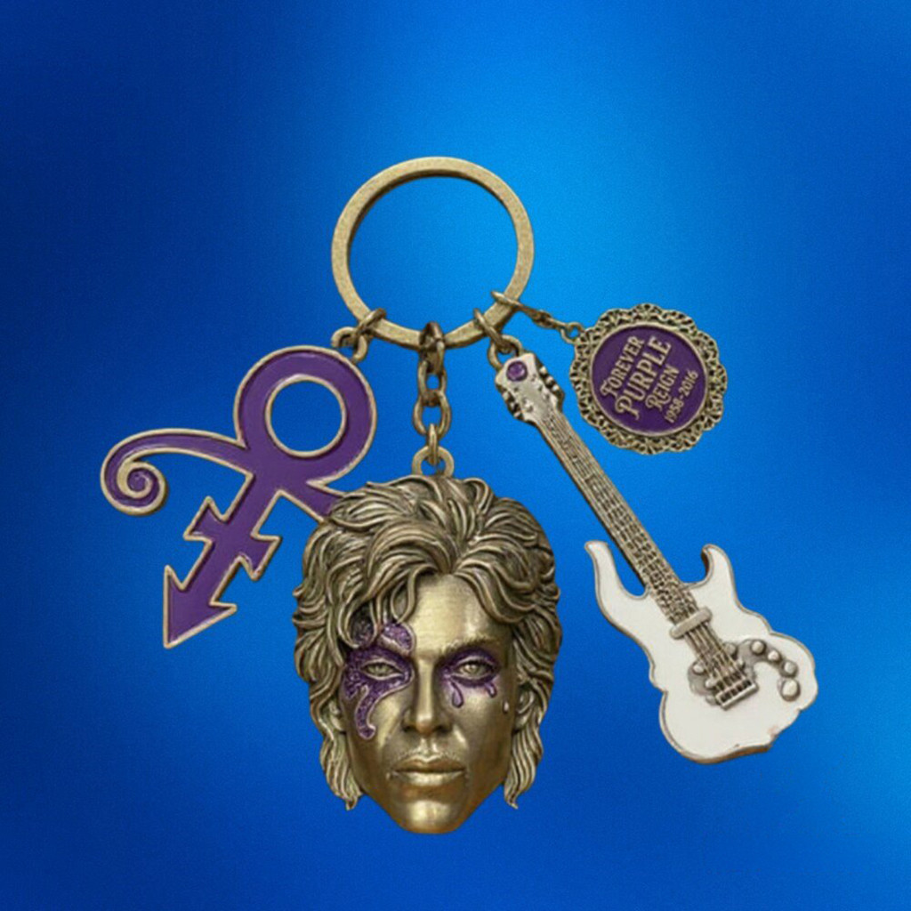 Prince FOREVER PURPLE REIGN Ultimate Tribute Keychain Prince Merch Gifts For Dudes