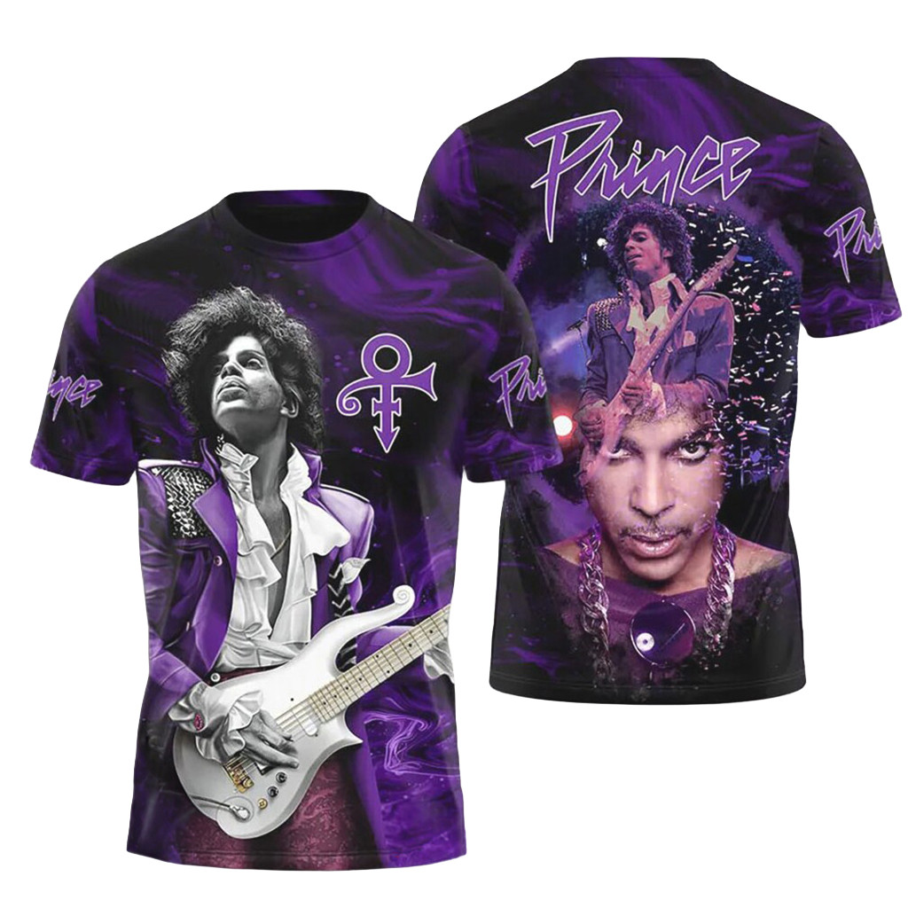 Prince Purple Rain Tribute Vintage Graphic T-Shirt Prince Merch Gifts For Music Lovers